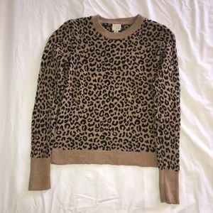 Merona cheetah sweater